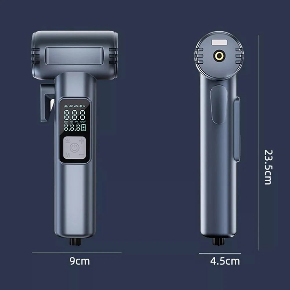 150 PSI Portable Car Inflator Pump Cordless Car Air Pump Electric High Pressure Tire Inflator Built-in Pressure Gauge