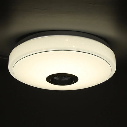 33CM 100W bluetooth WIFI LED Ceiling Light RGB Music Speaker Dimmable Lamp APP Remote Control 110-245V