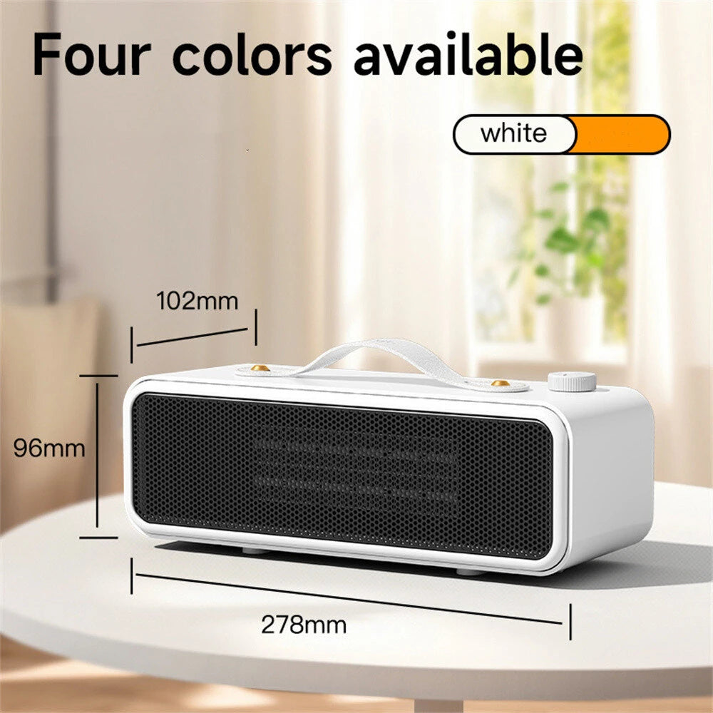 Tevorex 700W PTC Portable Desktop Heater with 2 Heat Modes Smart Temperature Control Fast Heating Heater for Home or Office