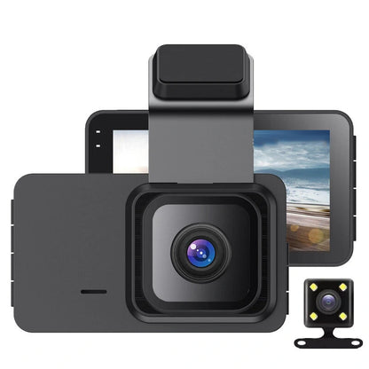 3 inch Front & Rear Dual-Lens Driving Recorder 1080P High Definition Built In WIFI 120 Car Dash Cam