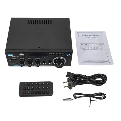 AK45 Power Amplifier bluetooth HiFi Digital Amplifier Max Power 90Wx2 Channel 2.0 Surround Sound AMP Speaker for Home Car