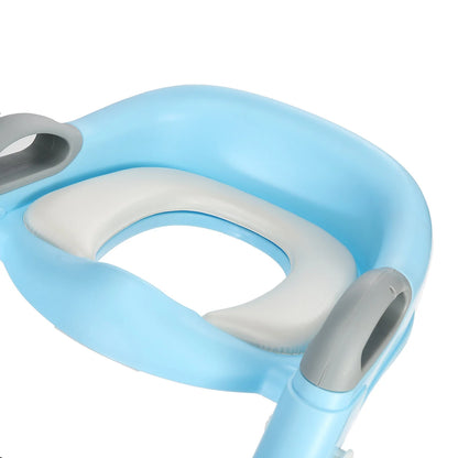 Kids Foldable Auxiliary Toilet Ladder Infant Baby Step Ladder Folding Toilet Child Toilet Ring Supplies