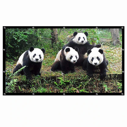 SALANGE Projector Screen 16:9 Portable Projection Screen 100/120/150 Inch Outdoor HD Movie Screen Foldable Cinema Screen for Travelling Home Theater