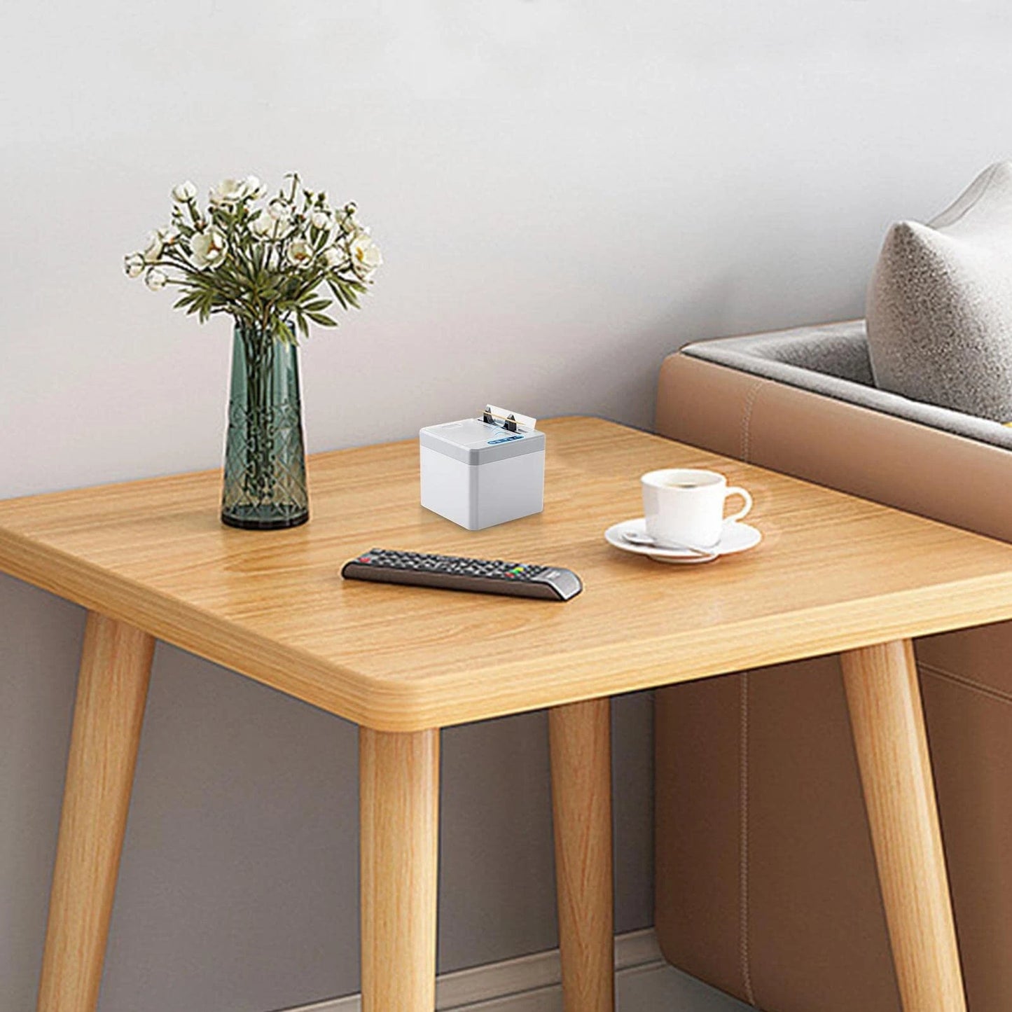 Automatic Toothpick Holder P0P-UP Toothpick Dispenser with Infrared Sensor Contactless Toothpick Dispenser with USB Charging for Living Rooms Kitchens Restaurants Shops Hotels