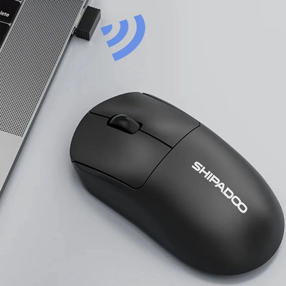 SHIPADOO W200 2.4G Wireless Mouse 1000DPI Ergonomics Laptop Tablet Desktop Gamer Mice Plug and Play