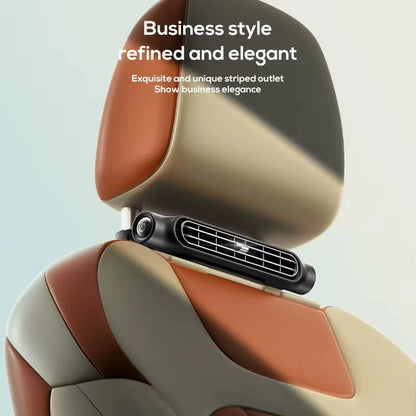 Portable Car Seat Fan for Front Rear Seat Passenge USB Powered Car Headrest Cooling Air Fan Adjustable Strap Car Interior Fan