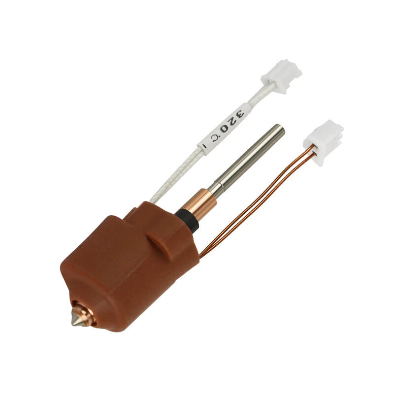 K1C Ceramic Heating Hotend Kit 0.4mm Nozzle 300C High Temp Hardened Steel Chromium Zirconium Copper Titanium Alloy for 3D Printer PLA ABS PETG TPU Nylon