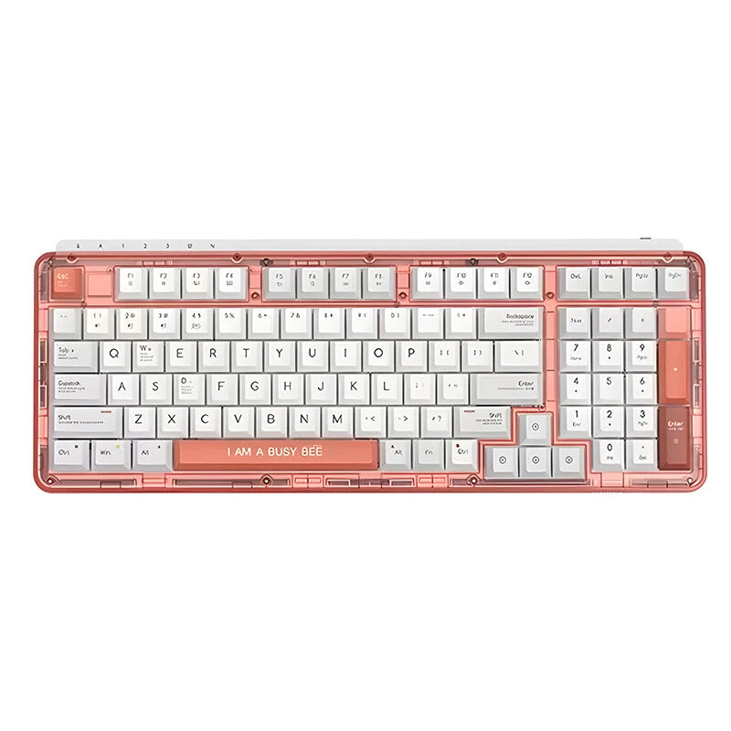 Xiaomi MIIIW ART Z980 Tri-mode Mechanical Gaming Keyboard 98 Keys Gasket Structure Cherry Profile Hot-swappable PBT Sublimation Keycaps E-sports RGB Gamer Keyboards