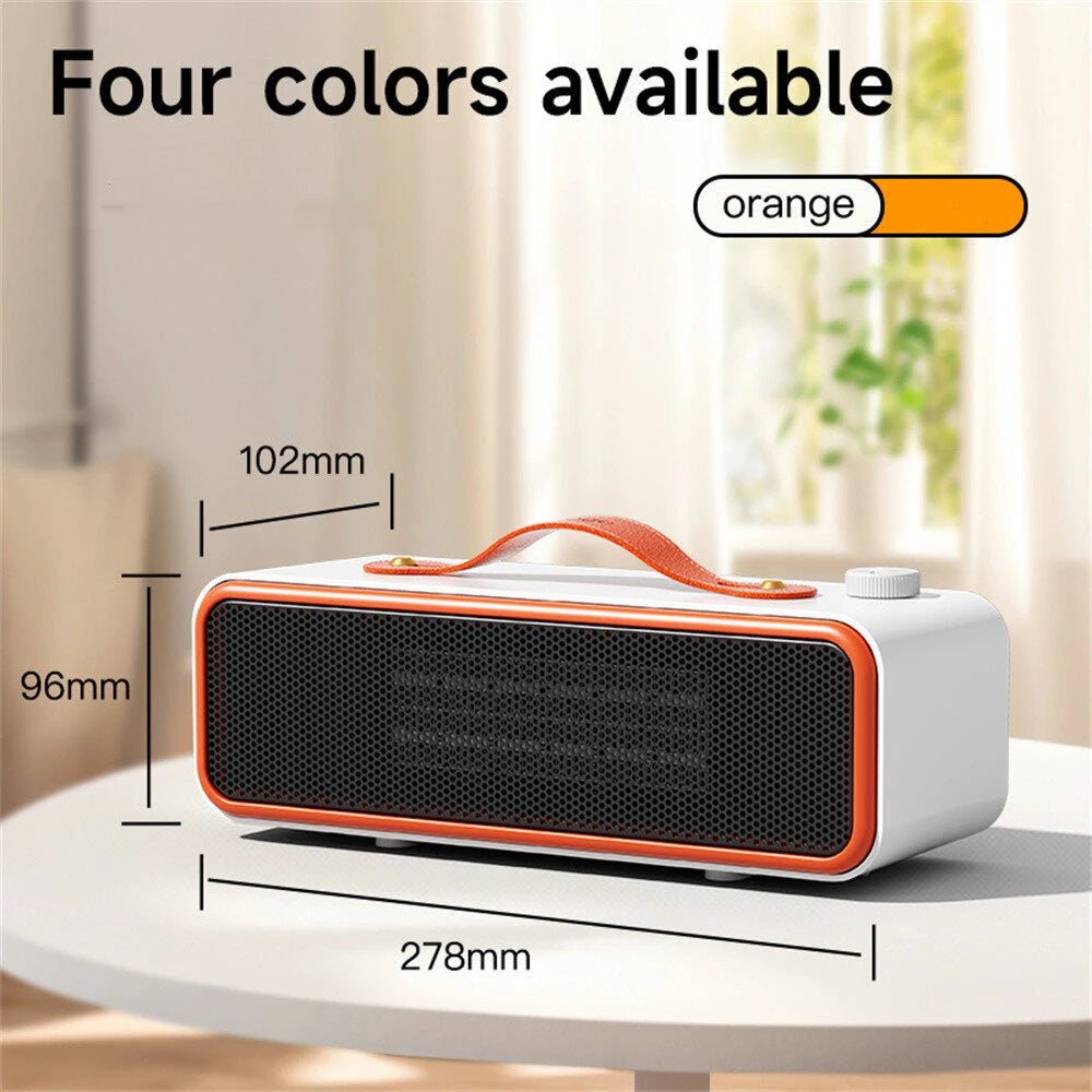 Tevorex 700W PTC Portable Desktop Heater with 2 Heat Modes Smart Temperature Control Fast Heating Heater for Home or Office