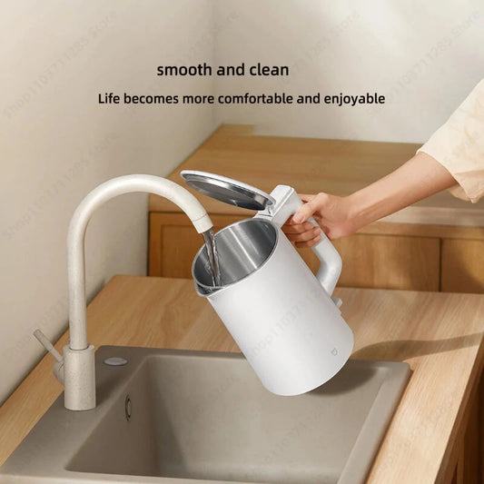 XIAOMI Mijia Electric Kettle N1 Fast Boiling 304 Stainless Steel 1.5L Water Kettle Smart Anti-Overheating Teapot 220V