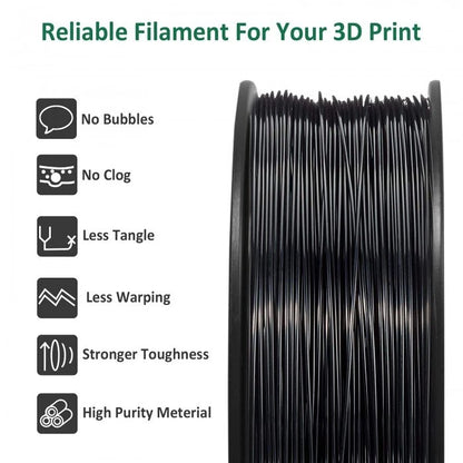 Geeetech ABS Black 3D Printer Filament 1.75mm 1kg/roll High Strength Heat Resistant