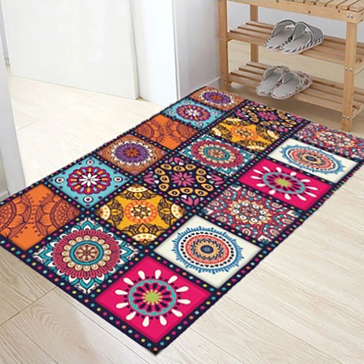 Floor Mat Rugs Non-slip Kitchen Home Bathroom Door Entrance Carpet Bohemian