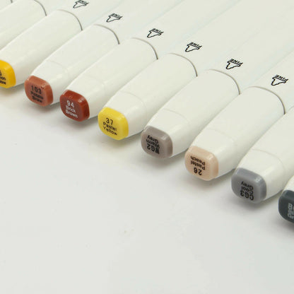 60 Colors Marker Pen Set Graphic Art Twin Broad Fine Point Oil Marker Watercolor Pen Painting Brush for Student