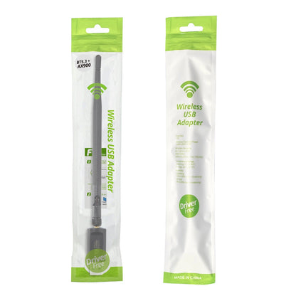 WD-AX902B WiFi-6 Adapter AX900Mbps BT5.3 Dual Band WiFi USB3.0 Wireless Network Card Plug and Play for PC Laptop Bluetooth&WiFi Combo Receiver Transmitter