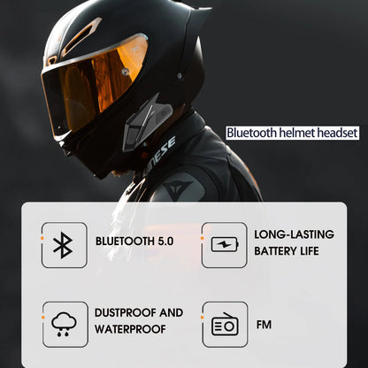 Motorcycle Riding Helmet Headphones Hands-free Calling Wireless Headset Bluetooth V5.0 Helmet Music Headset