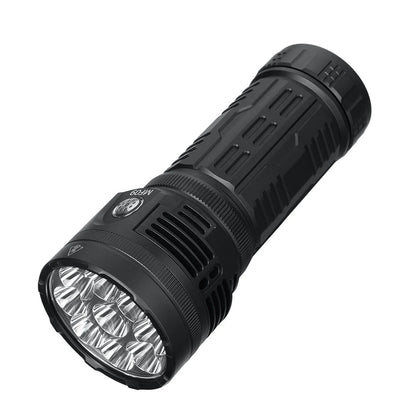 Astrolux MF09 9* XHP50.2 LED 26000LM 600M High Lumen Flashlight With TEC Active Cooling System + Fan, 46950 Battery, Removable Handle, Ultra-bright Long Range Strong LED Torch Perfect For Outdoor Searching Camping Heavy Duty