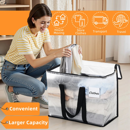 40L 4-Pack Storage Bag Organizer Set Space Saving Foldable Design Includes 38x24x8cm Packaging Lightweight