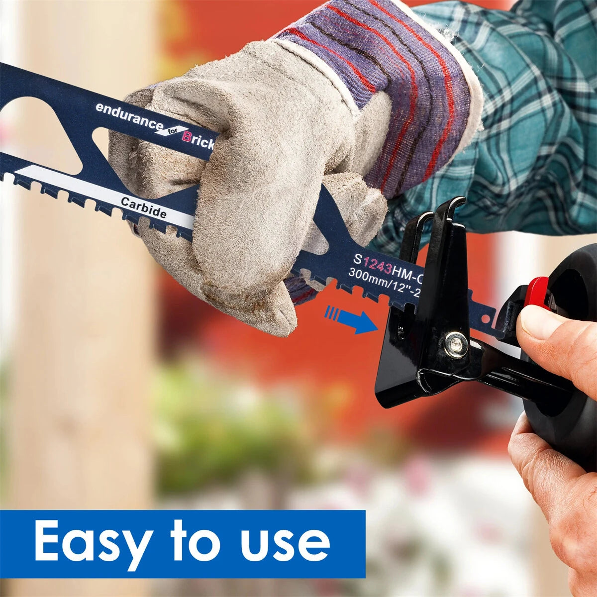 12 Inch 18 Inch Tungsten Carbide Alloy Reciprocating Saw Blade for for Hollow Cement Brick / Porous Concrete / Fiber Cement / Cutting Wood / PVC Tube