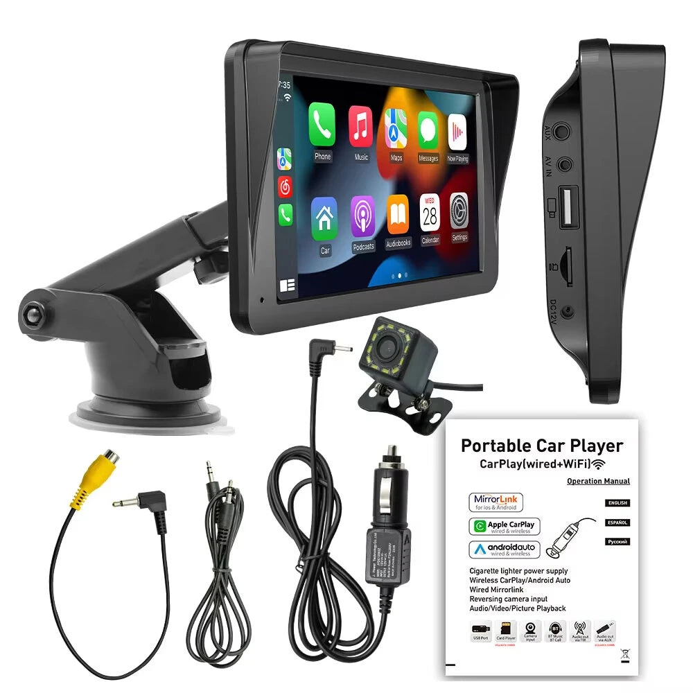 B5300 7inch 1024x600 Touch Screen Car Radio Multimedia Video Player Wireless Carplay And Wireless Android Auto