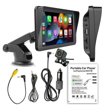B5300 7inch 1024x600 Touch Screen Car Radio Multimedia Video Player Wireless Carplay And Wireless Android Auto