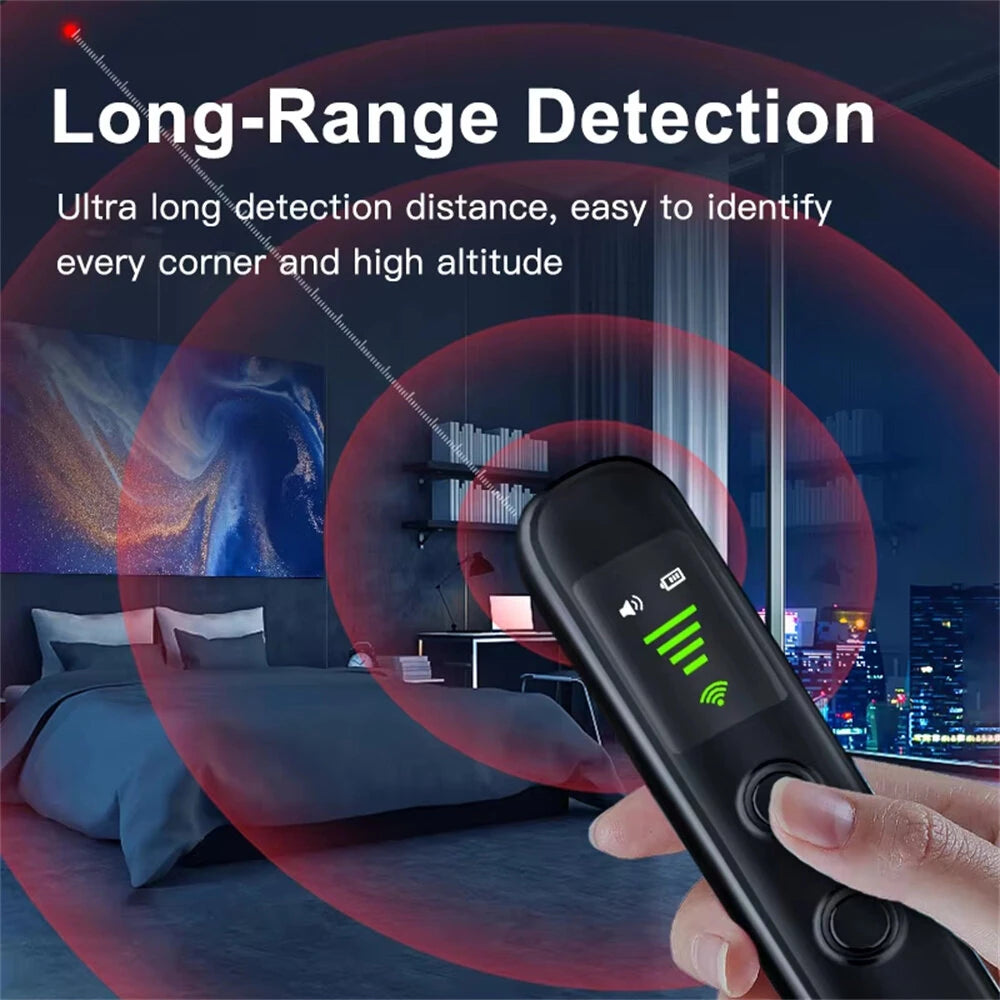 T66 Infrared Camera Detector ProtectiveAlarm Multi-function Mini Wireless Signal Detector GPS Tracking Scanner Detector