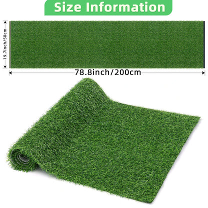 Artificial Grass Turf Spring Grass Realistic Artificial Grass Rug 20mm Height Natural Looking Grass Mat TPR Back for Garden Lawn Landscape Indoor Outdoor
