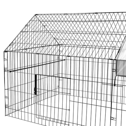 PawGiant 130'' Poultry Chicken Coop Hen House Hutch Backyard Run Nesting Box Outdoor Cage