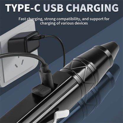 Bikight 4 LED Light Sources Pen Shape Flashlight 365nm+395nm+Yellow+White USB Rechargeable Money Pet Urine Ore Cat Fluorescent Marker Check UV Light Camping Light Inspection Light