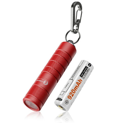 Lumintop Silver Fox 2.0 760LM EDC LED Keychain Flashlight with 14500 USB-C Charging Battery, Powerful Magnetic Tail Mini Torch Outdoor Camping Pocket Light