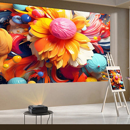 [Netfilx & Google TV Certified] CAIWEI A8K 4K UHD Projector Googles Android TV14.0 10000 Lumens 2G RAM 32G ROM Auto Focus Keystone Correction Netflix Disneys Dolby Audio Streaming Player Smart Home Cinema Theater