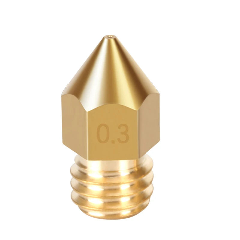 Kingroon MK8 Nozzle 0.2mm 0.4mm 0.5mm 0.6mm 0.8mm 1.0mm 3D Printer Part Extruder M6 Thread Brass Nozzle 1.75mm 3mm Filament