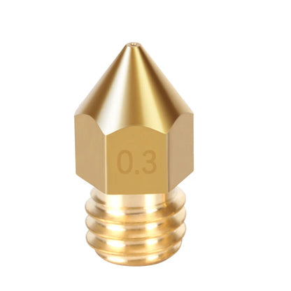 Kingroon MK8 Nozzle 0.2mm 0.4mm 0.5mm 0.6mm 0.8mm 1.0mm 3D Printer Part Extruder M6 Thread Brass Nozzle 1.75mm 3mm Filament