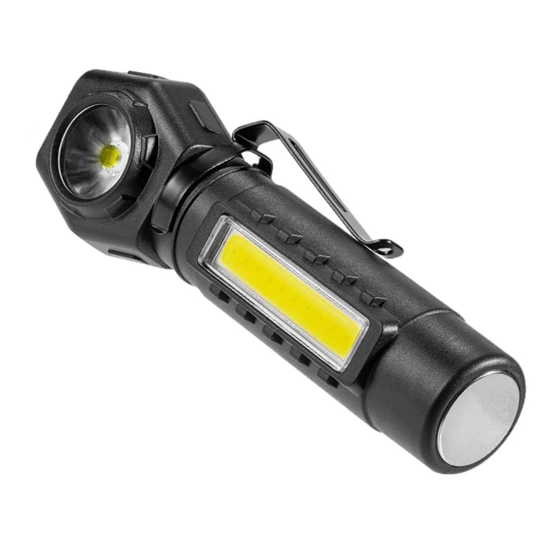 BIKIGHT LED COB Dual Light 2 in 1 Headlamp Flashlight,1800mAh Type-C Rechargeable Magnetic Work Lights 5 Modes Portable Working Flash Light