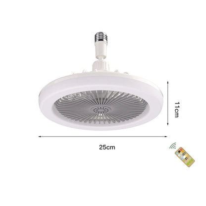 E27 Ceiling Fan Light Brightness & Color Temperature Dimmable 3-Speed Wind with Remote Control for Living Room Dining Room