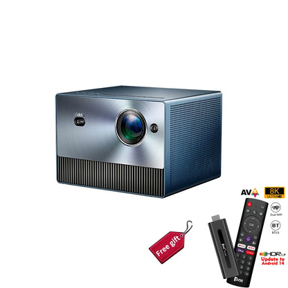 [EU Direct English Version] Vidda C1S 4K 1600 ANSI Projector Triple Lase JBL 240Hz Refresh Rate 110% BT2020 Smart MEMC Beamer With Free Gift Television Stick