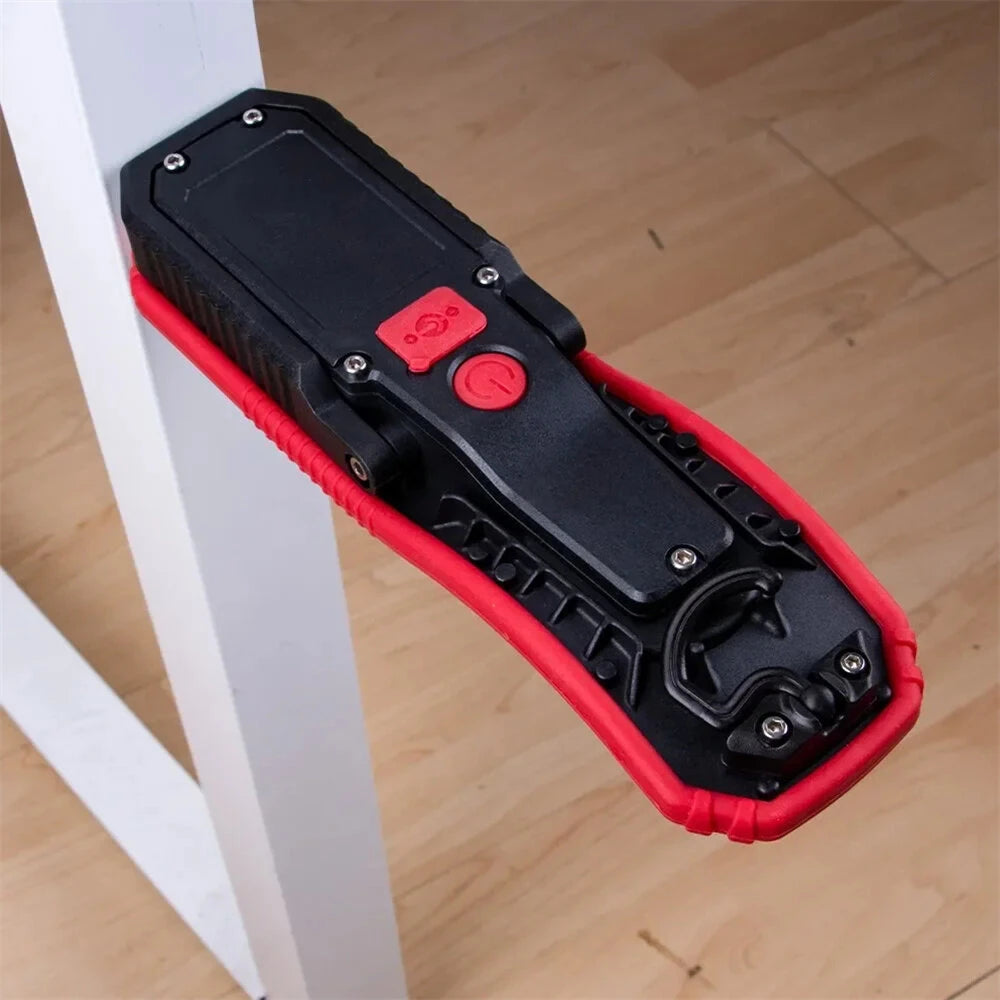 Portable COB LED Flashlight USB Charging Magnetic Lantern Camping Torch Hook Lamp High-Low Modes Lighting Work Light