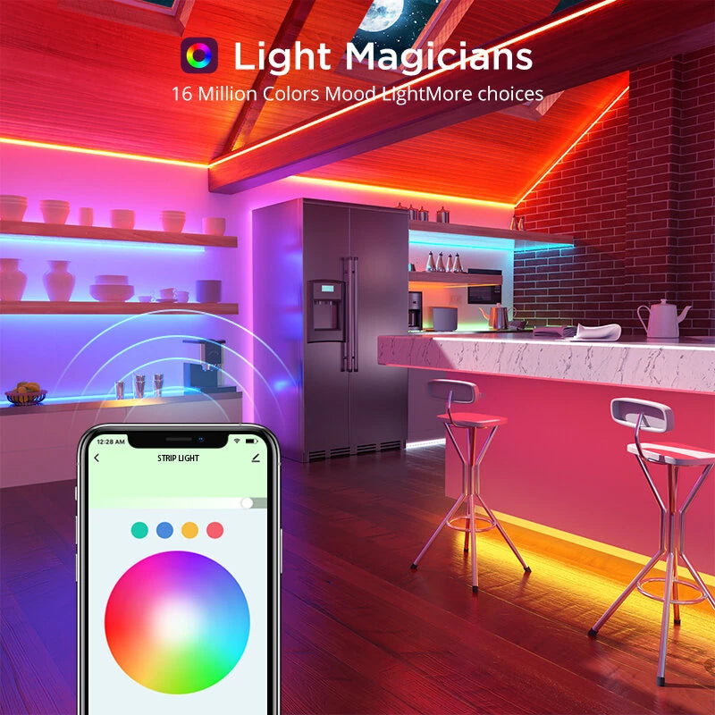 Gosund SL2/SL3 5M/10M RGB Smart Light Strips WiFi Bluetooth Intelligent Lamp Strip for Living Room Kitchen Bedroom TV Backlight