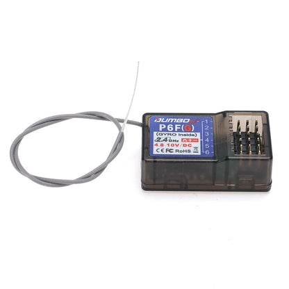 DUMBORC X6F/P6F 2.4GHz 6CH RC Receiver without Gyro Function Compatible X4 X5 X6 RC Radio Transmitter Remote Controller