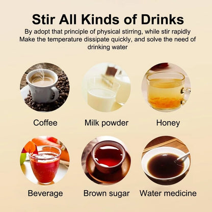 380ML Smart Magnetic Stirring Cup w/LCD & Temperature Detection Self-stirring Coffee Mug Magnetic Stirring Cup Rechargeable Automatic Mixing Cup for Coffee Tea Hot Chocolate