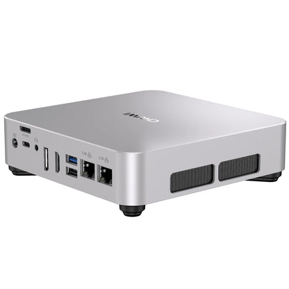 CHUWI AuBox Mini PC AMD Ryzen 7 8745HS Octa Core 16 Threads 16GB DDR5 512GB SSD WIFI6 BT5.3 Dual 2.5G LAN Quad Screen Output Mini Computer Desktop PC