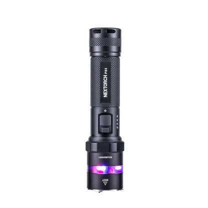 NEXTORCH P83 1300LM Strong Light Rechargeable LED Flashlight Red And Blue Glitter Outdoor Tactics Super Bright Portable Security Patrol Torch