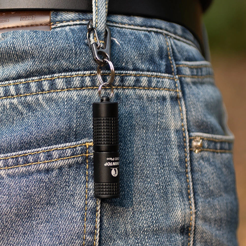 Lumintop EDC PICO 10280 Batteyr EDC Pocket Flashlight 130 Lumens 40 Meters LED Keychain Light USB Type C Charging Mini LED Torch