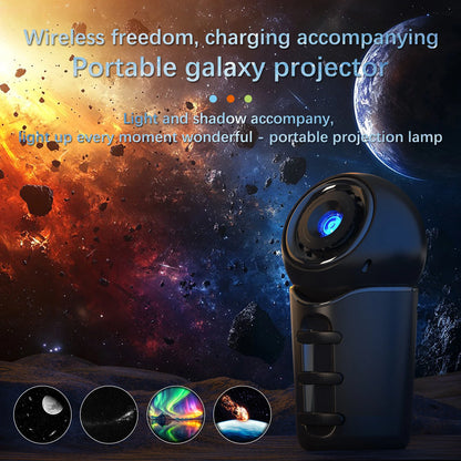Portable Rechargeable Starry Sky Light Car Projector Lamp Projection Night Lamp Bedroom LED Atmosphere Lamp