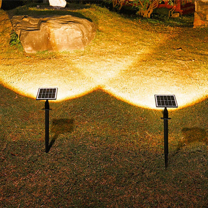 Elfeland Solar Powered LED Lawn Light Spotlight Wall Mounted & In-Ground IP65 Waterproof Outdoor Pathway Light Landscape Lighting