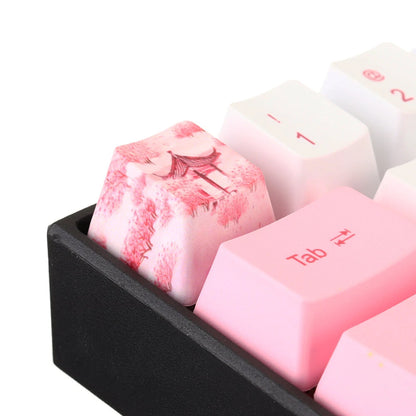 72 Keys Young Girl PBT Keycap Set OEM Profile Sublimation Custom Keycaps for Mechanical Keyboards