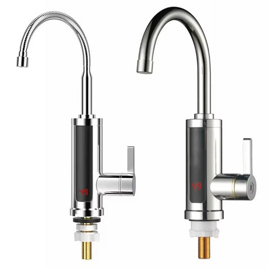 Tevorex Instant 3000W Electric Heating Faucet 110V/220V Rapid Heating Adjustable Temperature IPX4 Waterproof for Kitchen Bathroom