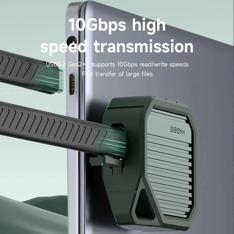 Hagibis 2230 M.2 NVMe SSD Enclosure USB 3.2 Gen 2 10Gbps to NVMe PCI-E M.2 SSD Case External SSD for Laptop iPhone 15 Pro