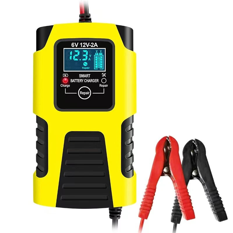 Fully Automatic Smart Car Battery Charger with LCD Display For 6V/12V 2AH-20AH Application Of Lead Acid Battery
