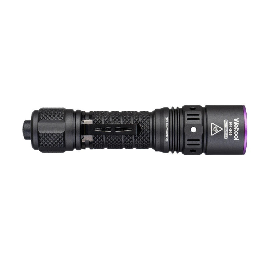 Weltool M4-365 "Blue-Faced Beast" 365nm UV Flashlight Come With 21700 Lithium Battery Powerful Black Light for Outdoor Adventurers