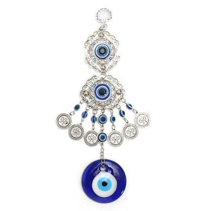 Wall Hanging Pendant Turkish Greek Blue Glass Evil Eye Amulet Lucky Eye Charm